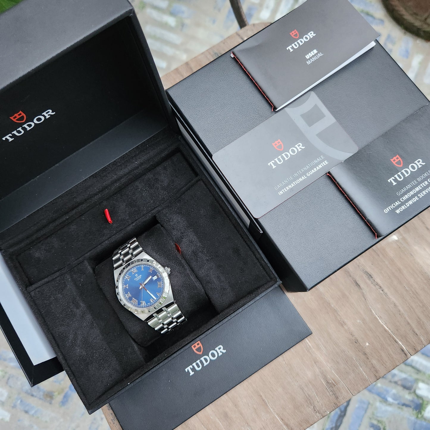 Tudor Royal Chronometer 38mm Sunray Blue Dial - Complete Set