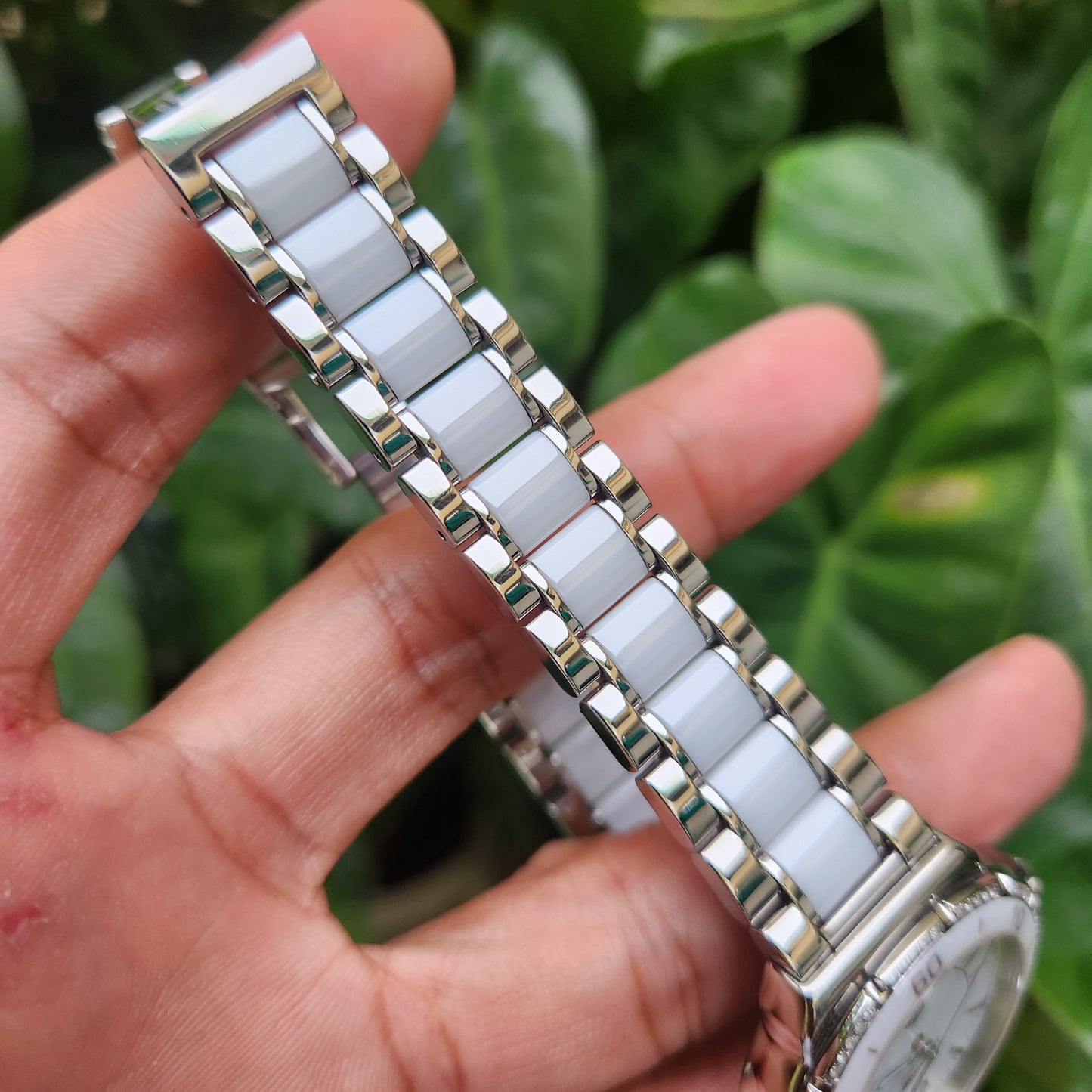 Tag Heuer Ladies F1 Midsize Ceramic Bezel and Bracelet with 60 Diamonds 37mm - White Dial