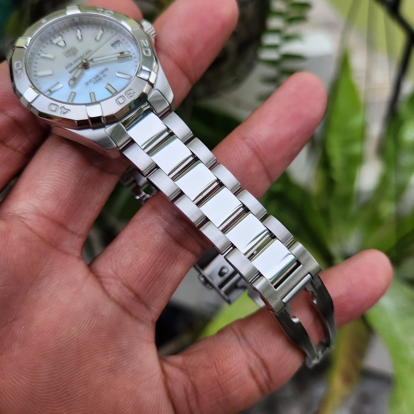 Tag Heuer Ladies Aquaracer Mother of Pearl White Dial 32mm - Complete Set