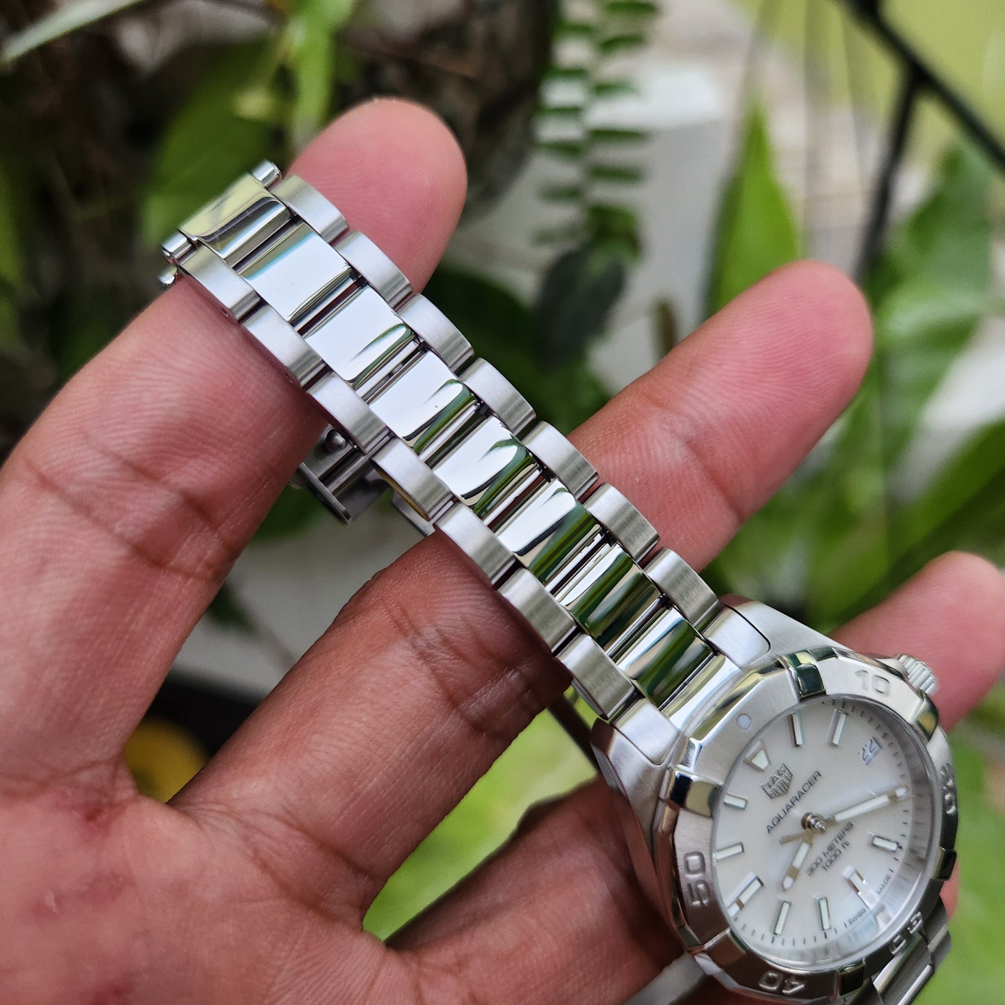 Tag Heuer Ladies Aquaracer Mother of Pearl White Dial 32mm - Complete Set