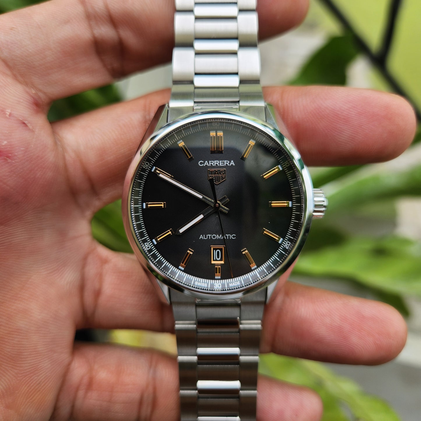 Tag Heuer Carrera Calibre 5 Rose Gold 5N Accents in Black Dial 39mm - Complete Set
