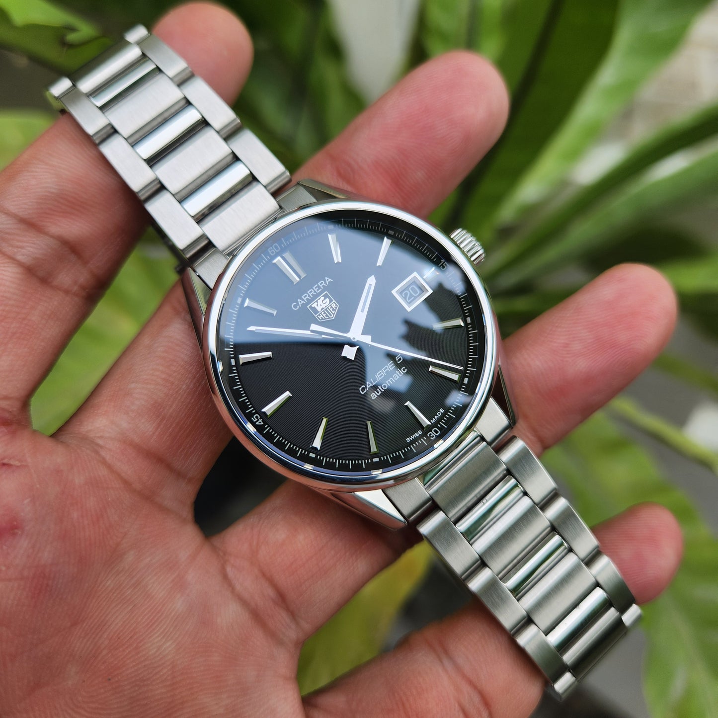 Tag Heuer Carrera Calibre 5 Black Azurage Dial 39mm - Complete Set