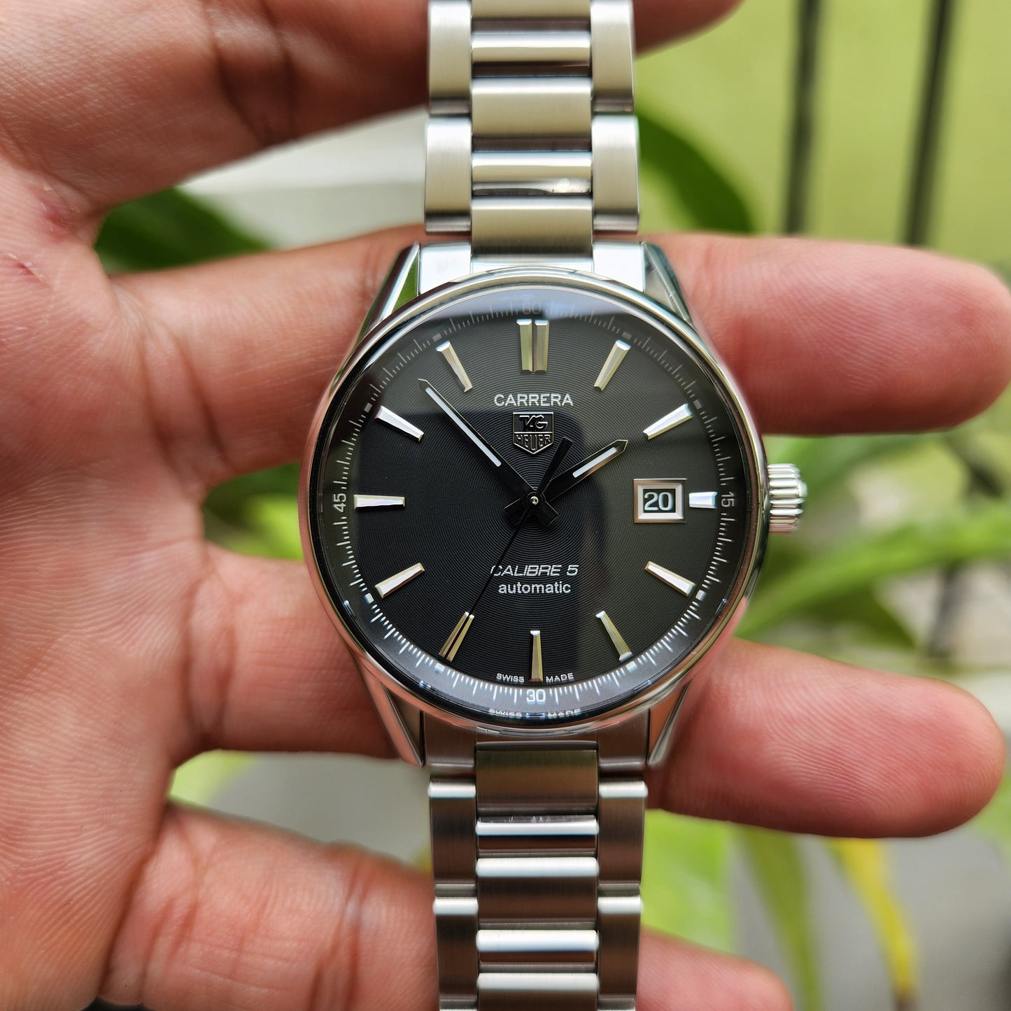 Tag Heuer Carrera Calibre 5 Black Azurage Dial 39mm - Complete Set