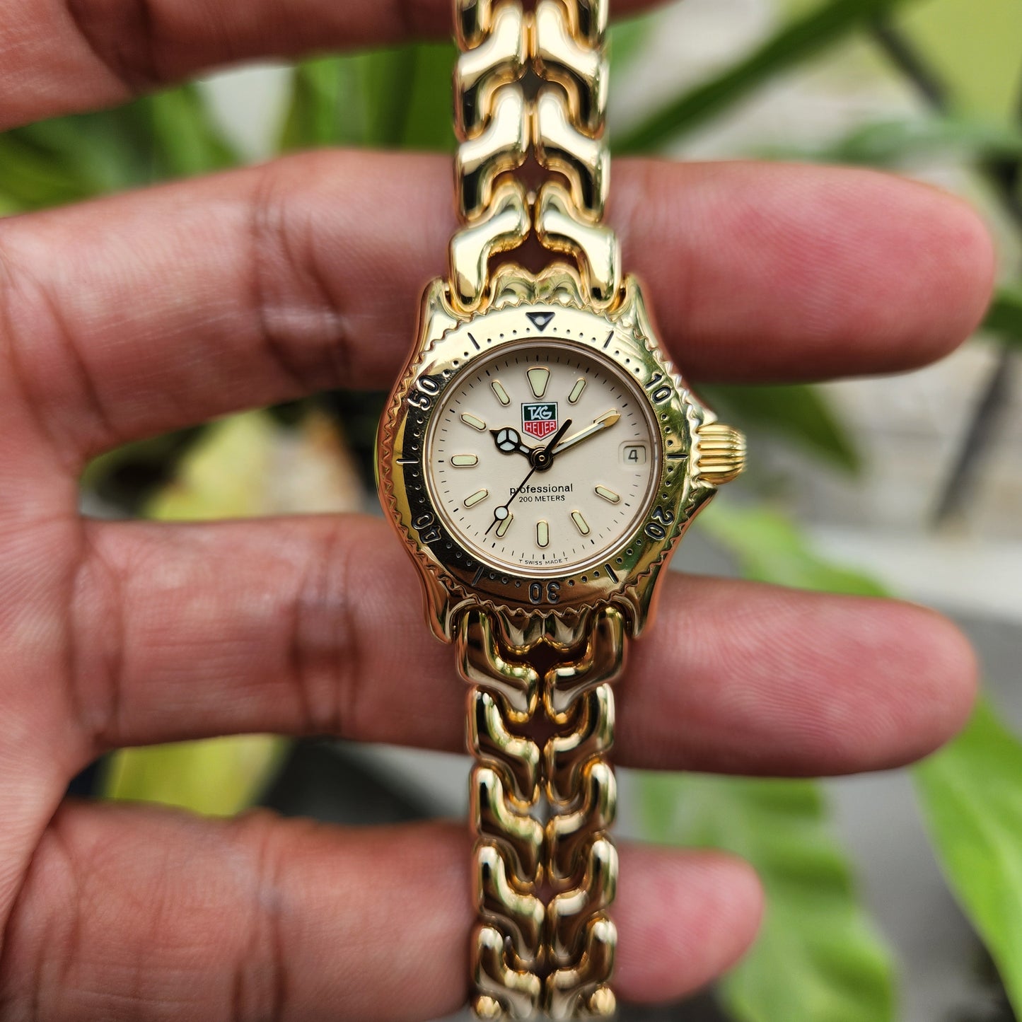 Tag Heuer Ladies S/EL Professional Gold Tone 28mm - Ivory Dial