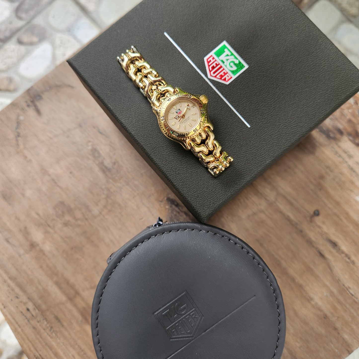 Tag Heuer Ladies S/EL Professional Gold Tone 28mm - Ivory Dial
