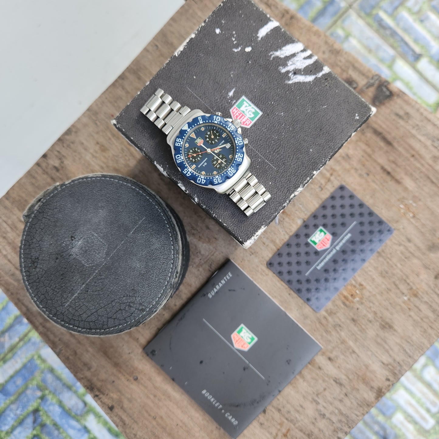 Tag Heuer F1 Chronograph Blue Dial 38mm - Complete Set