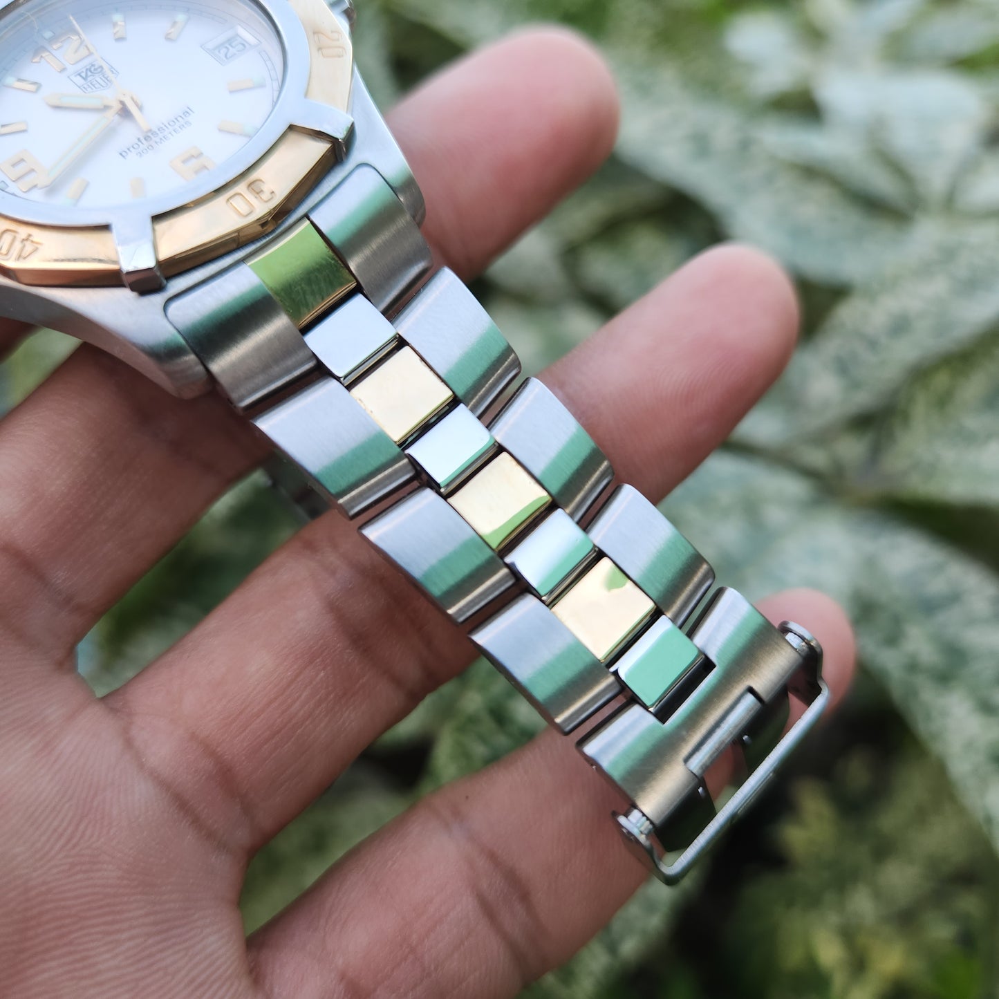 Tag Heuer Exclusive Two-Tone 18k Gold Accents in Silver Dial 38mm