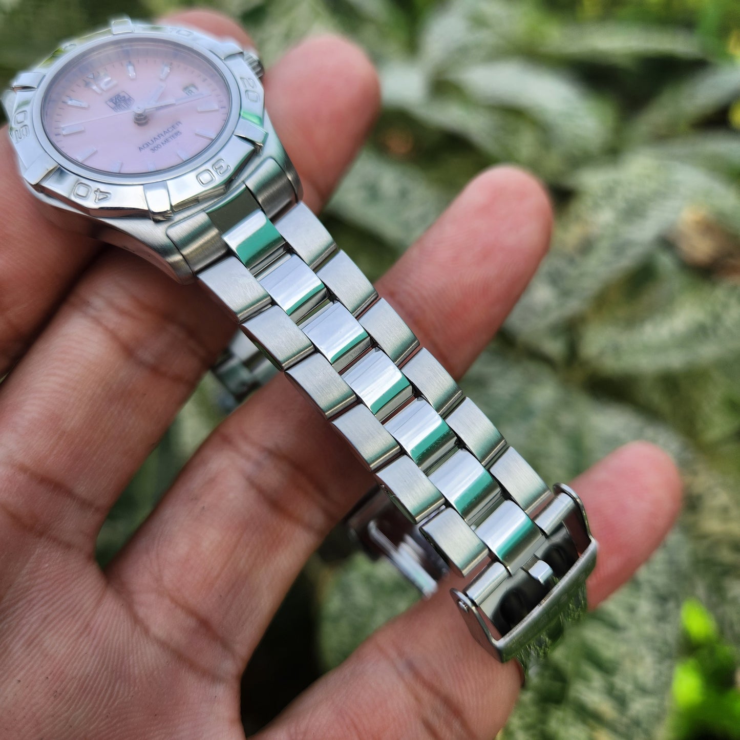 Tag Heuer Ladies Aquaracer Pink Mother of Pearl Dial 27mm