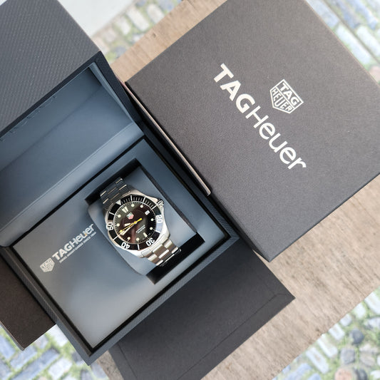 Tag Heuer Aquaracer 300M Black Alum Insert Bezel in Black Dial 39mm
