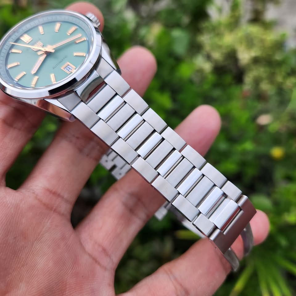 Tag Heuer Carrera Date Calibre 7 Pastel Green Dial 36mm Midsize - Complete Set