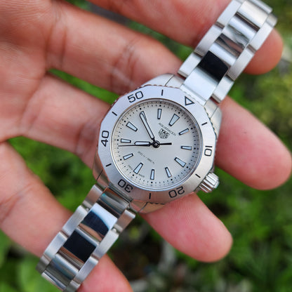 Tag Heuer Ladies Aquaracer Professional White Mother of Pearl Dial 30mm