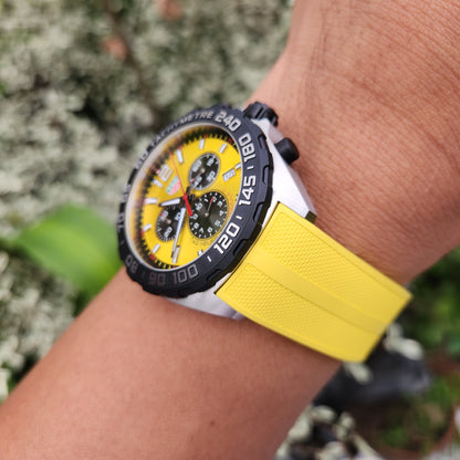 Tag Heuer F1 Chronograph Yellow Dial 43mm - Complete Set
