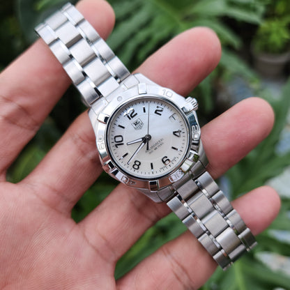 Tag Heuer Ladies Aquaracer Mother of Pearl White Dial 33mm