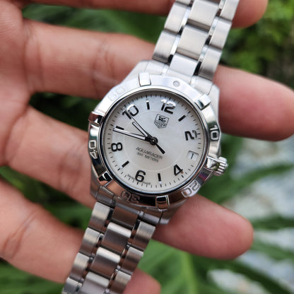 Tag Heuer Ladies Aquaracer Mother of Pearl White Dial 33mm