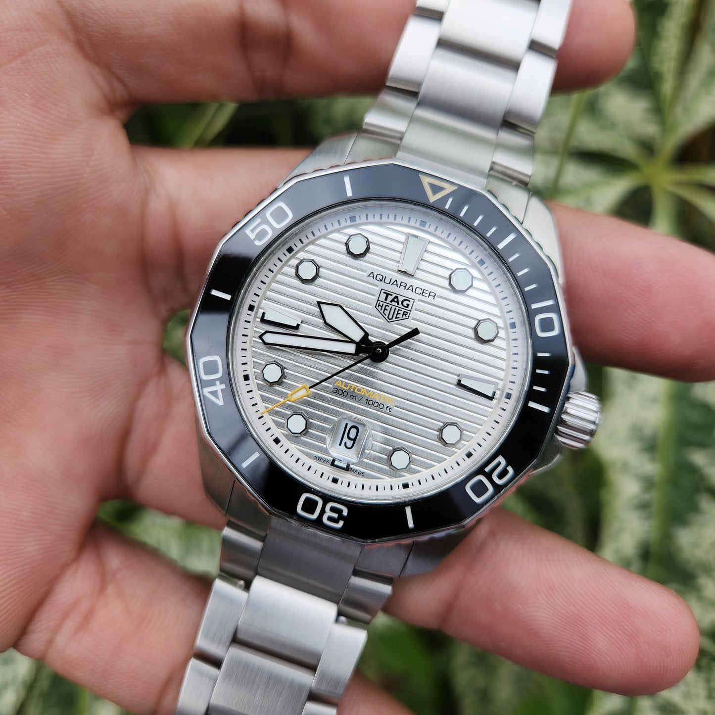 Tag Heuer Aquaracer Professional Calibre 5 Ceramic Bezel Grey Sunray Brushed Dial 43mm - Complete Set