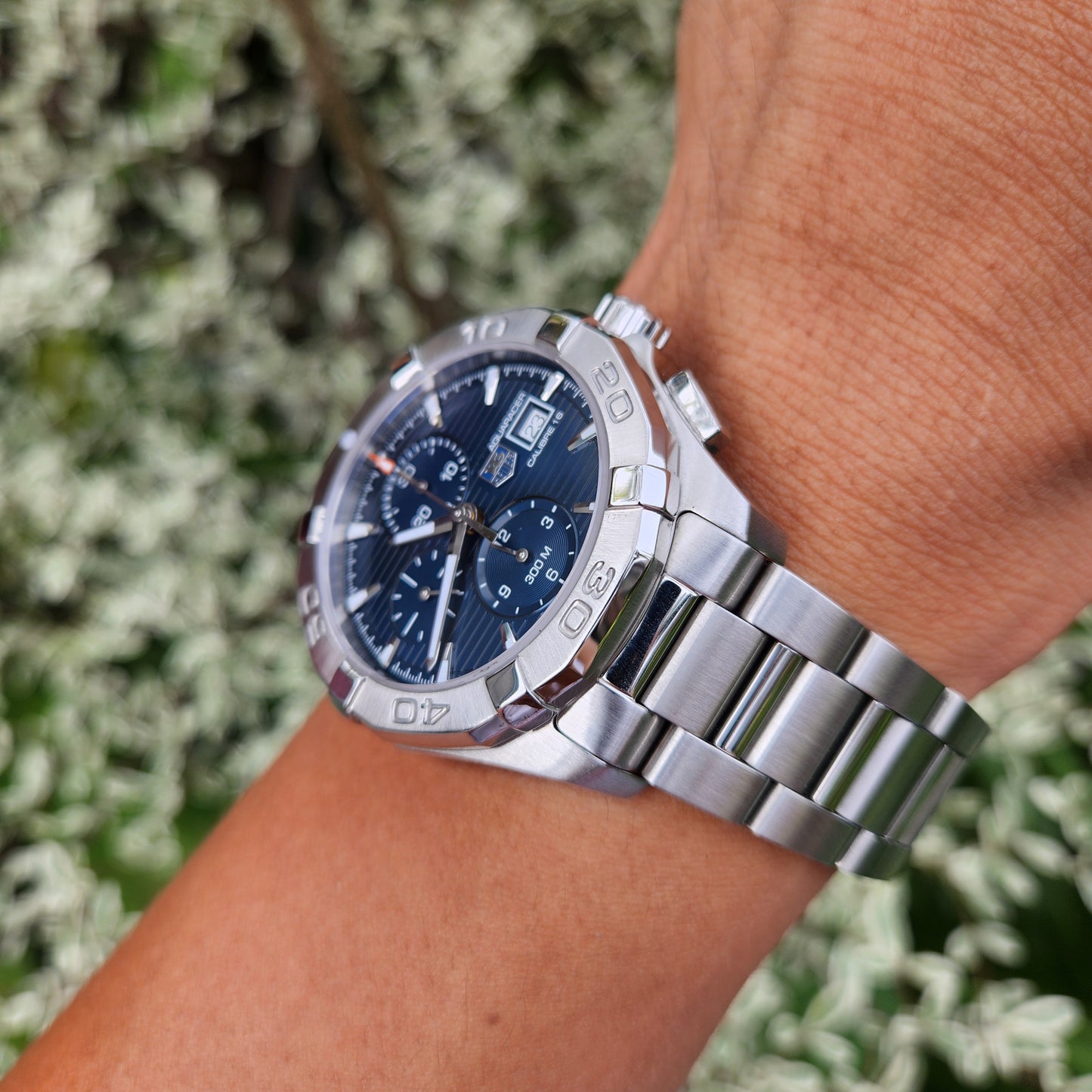 Tag Heuer Aquaracer Chronograph Calibre 16 Blue Dial 43mm - Complete Set