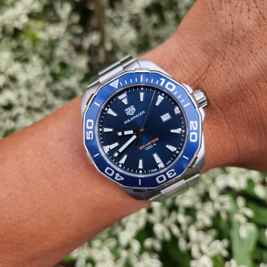 Tag Heuer Aquaracer Blue Dial 43mm - Complete Set