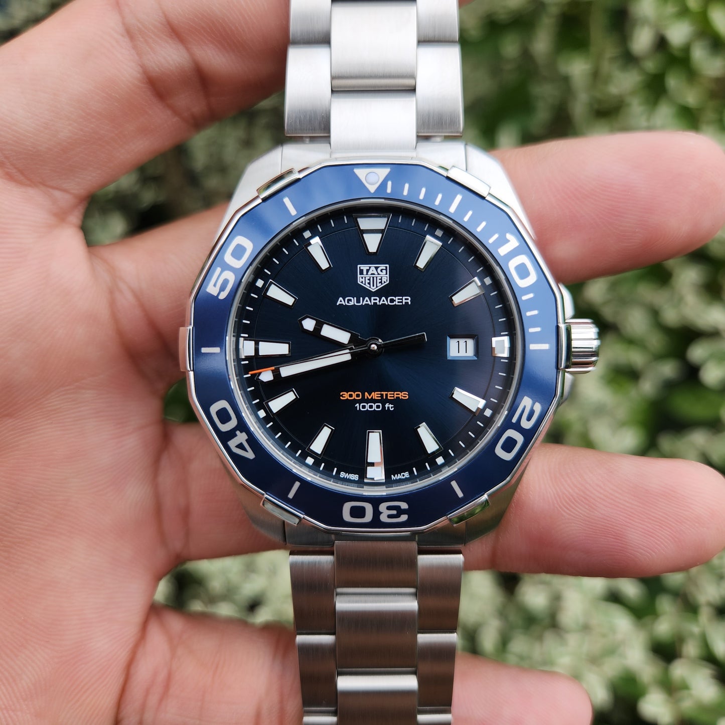 Tag Heuer Aquaracer Blue Dial 43mm - Complete Set