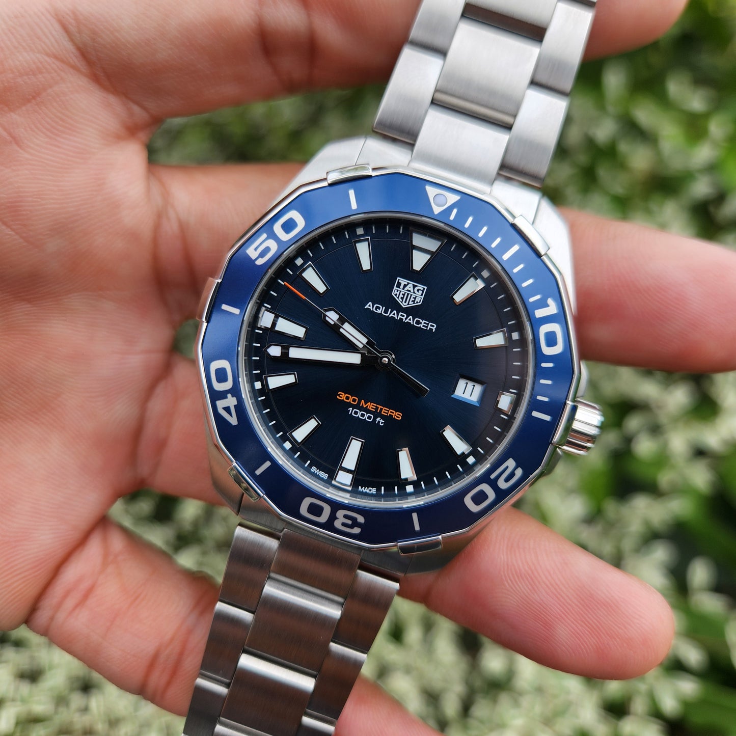 Tag Heuer Aquaracer Blue Dial 43mm - Complete Set