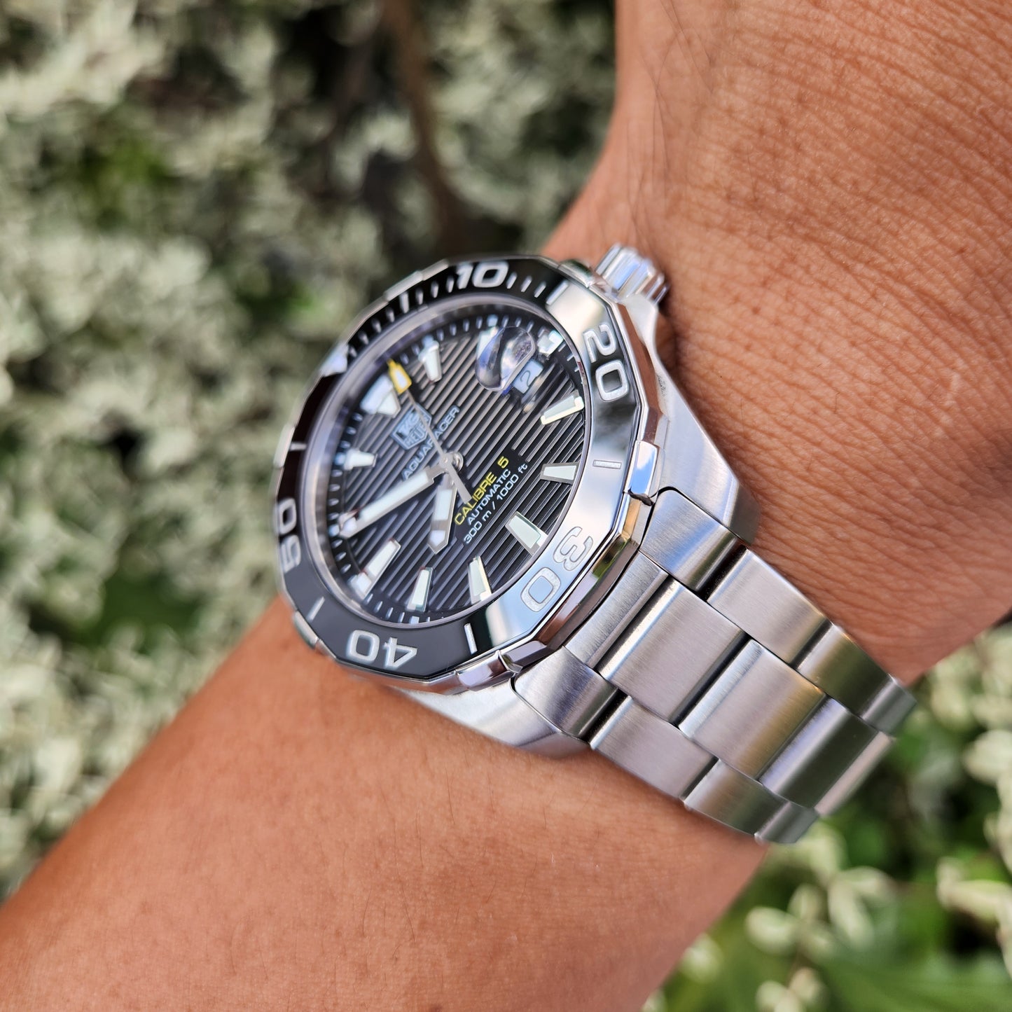 Tag Heuer Aquaracer Calibre 5 Ceramic Bezel Black Dial 41mm - Complete Set