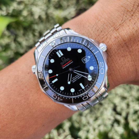 Omega Seamaster Diver 300M Co-Axial Ceramic Black Dial - Complete Set
