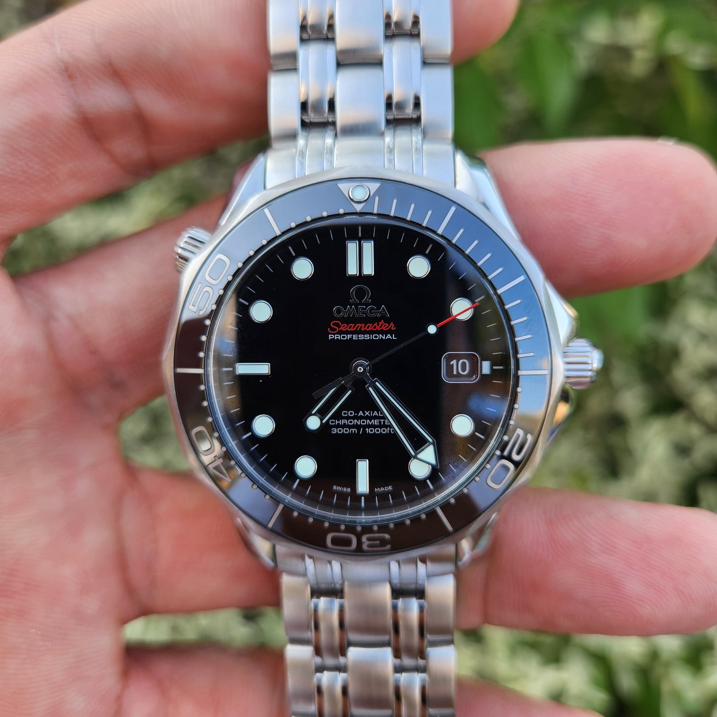 Omega Seamaster Diver 300M Co-Axial Ceramic Black Dial - Complete Set