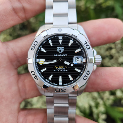 Tag Heuer Aquaracer Calibre 5 Black Dial 41mm - Complete Set