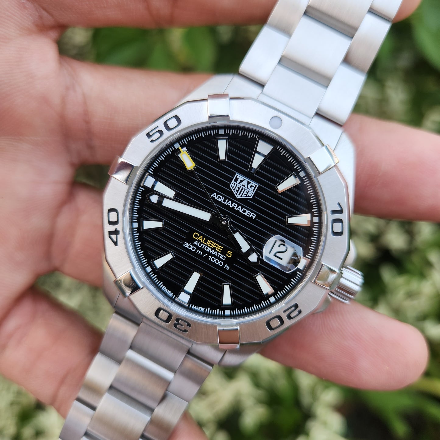 Tag Heuer Aquaracer Calibre 5 Black Dial 41mm - Complete Set