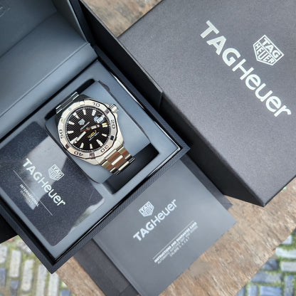 Tag Heuer Aquaracer Calibre 5 Black Dial 41mm - Complete Set