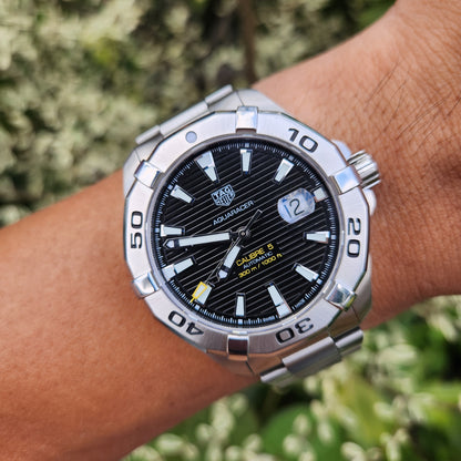 Tag Heuer Aquaracer Calibre 5 Black Dial 43mm