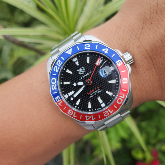 Tag Heuer Aquaracer Calibre 7 GMT 'Pepsi' 43mm