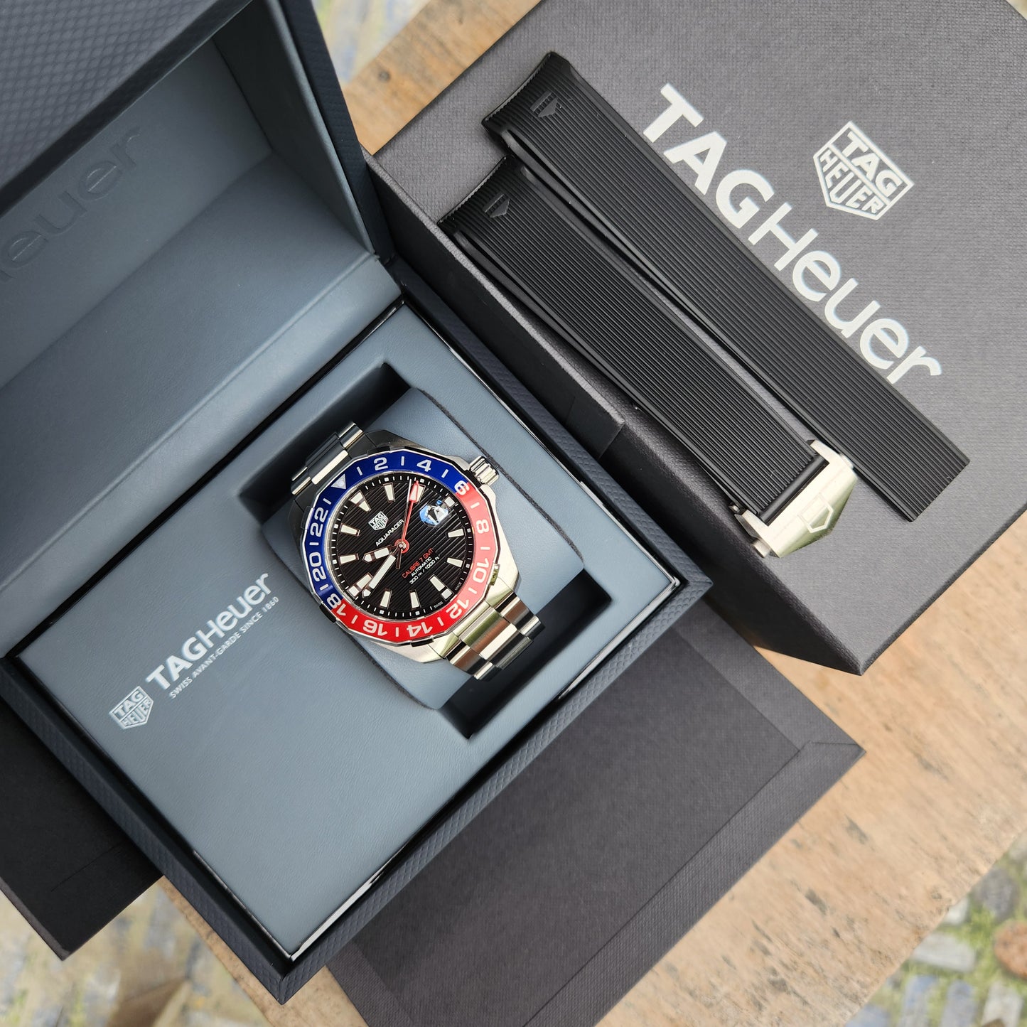 Tag Heuer Aquaracer Calibre 7 GMT 'Pepsi' 43mm