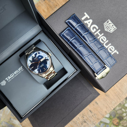 Tag Heuer Carrera Calibre 5 Day-Date Black Dial 41mm - Complete Set