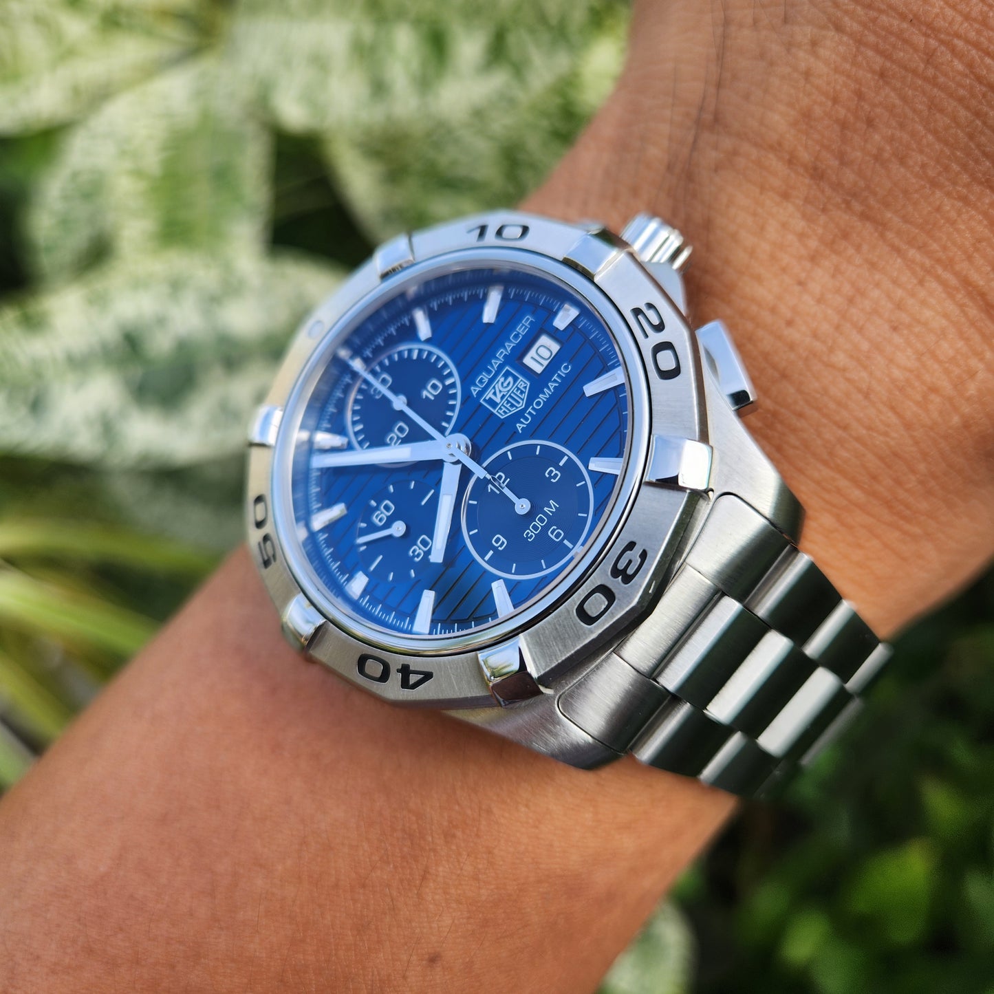 Tag Heuer Aquaracer Chronograph Calibre 16 Blue Dial 43mm