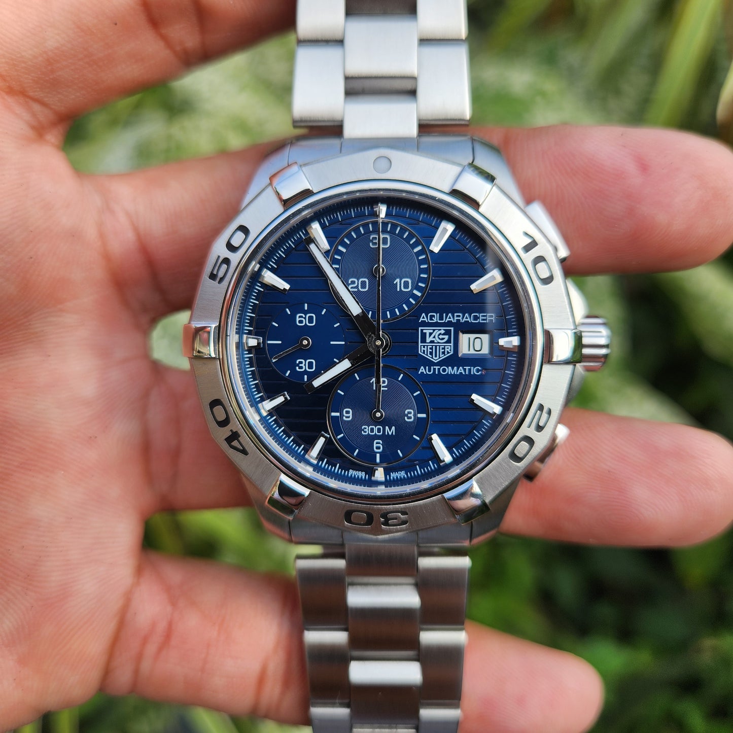 Tag Heuer Aquaracer Chronograph Calibre 16 Blue Dial 43mm