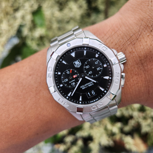 Tag Heuer Aquaracer Alarm Black Dial 41mm
