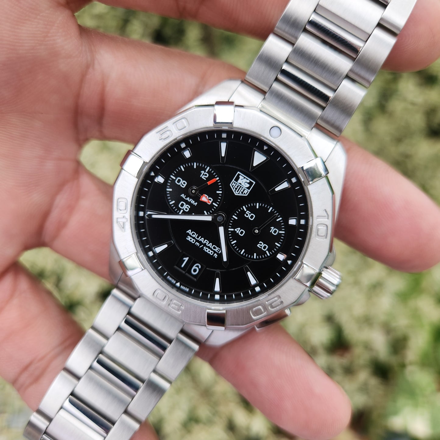 Tag Heuer Aquaracer Alarm Black Dial 41mm
