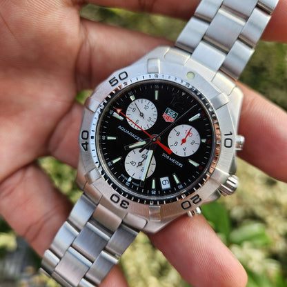 Tag Heuer Aquaracer Chronograph Black Dial 41mm