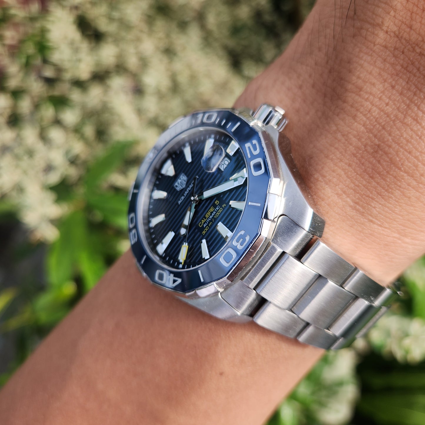 Tag Heuer Aquaracer Calibre 5 Ceramic Blue Dial 43mm - Complete Set