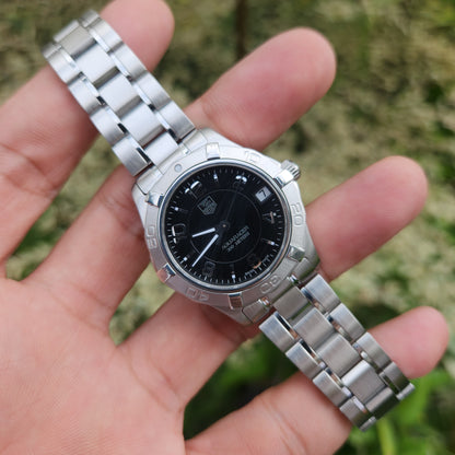 Tag Heuer Ladies Aquaracer Black Dial 33mm - Complete Set