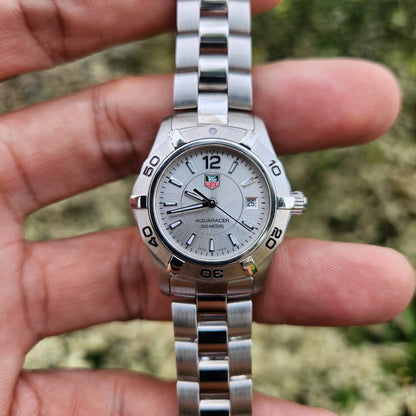 Tag Heuer Ladies Aquaracer Silver Dial 27mm