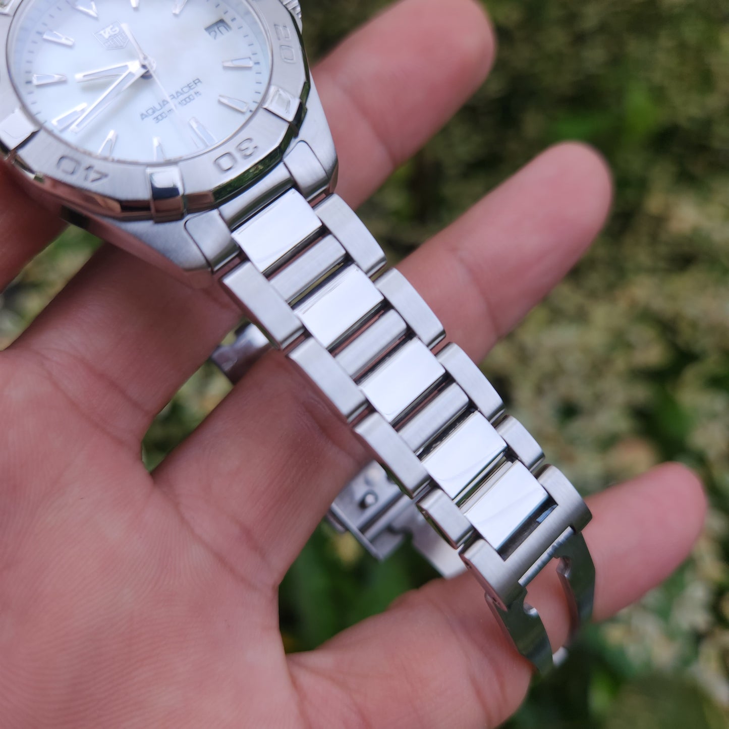 Tag Heuer Ladies Aquaracer Mother of Pearl White Dial 32mm