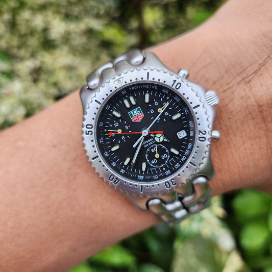Tag Heuer S/EL Chronograph Black Dial 39mm