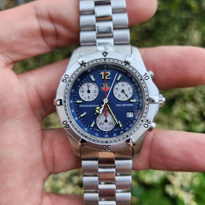 Tag Heuer Professional Chronograph 38mm Blue Dial