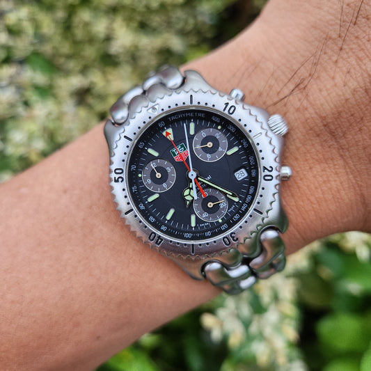 Tag Heuer S/EL Chronograph Black Dial 39mm