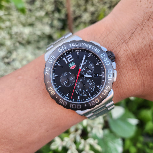 Tag Heuer F1 Chronograph Black Dial 42mm - Complete Set