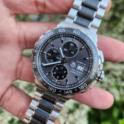 Tag Heuer F1 Chronograph Calibre 16 Ceramic Band and Bezel Anthracite Grey Dial 44mm
