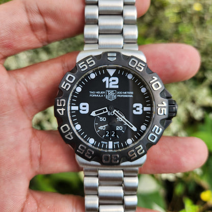 Tag Heuer F1 Grande Date Black Dial 44mm