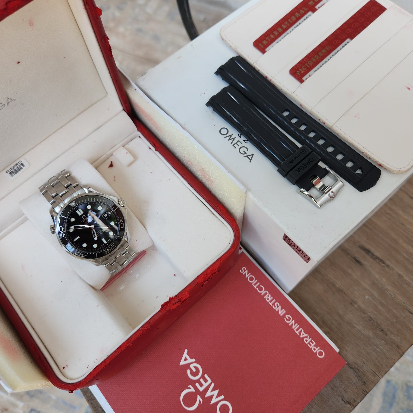 Omega Seamaster Diver 300M Co-Axial Ceramic Black Dial - Complete Set