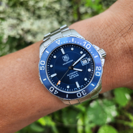 Tag Heuer Aquaracer Calibre 5 Blue Dial 41mm